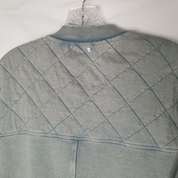 Pilcro And The Letterpress Anthropologie Quilted Bomber Jacket Top XS Grunge - Picture 9 of 14